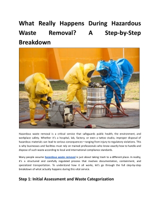 What Really Happens During Hazardous Waste Removal_ A Step-by-Step Breakdown