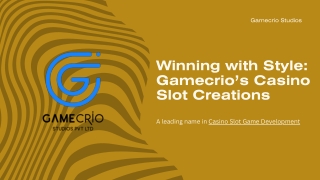 Winning with Style Gamecrio’s Casino Slot Creations