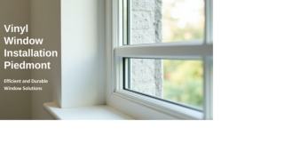 Vinyl Window Installation Piedmont: What You Need to Know