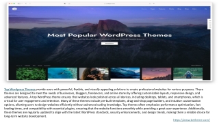 Woocommerce Compatible Theme