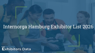 Internorga Hamburg Exhibitor List 2026