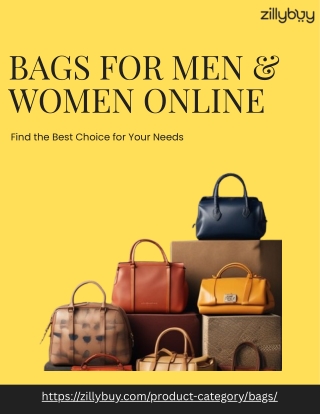 Bags for Men & Women Online