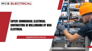 Expert Commercial Electrical Contractors in Wollongong by WCG Electrical