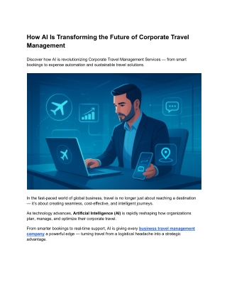 How AI Is Transforming the Future of Corporate Travel Management
