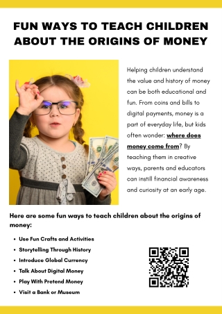 Fun Ways to Teach Children About the Origins of Money