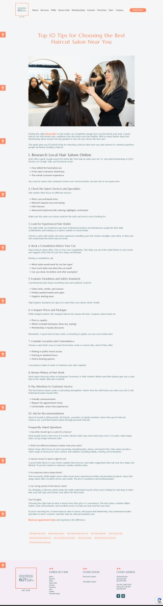 Top 10 Tips for Choosing the Best Haircut Salon Near You