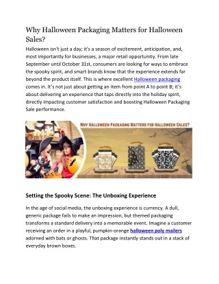 Why Halloween Packaging Matters for Halloween Sales _ PSG