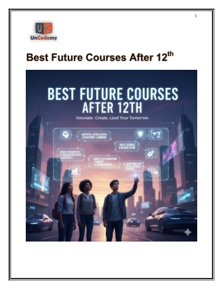 Best Future Courses After 12th