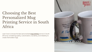 Key Factors to Consider in Mug Printing Services