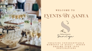 Luxury Destination Weddings in Dubai by Events By Saniya