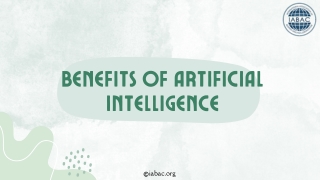 Benefits of Artificial Intelligence | IABAC