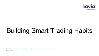 Building Smart Trading Habits