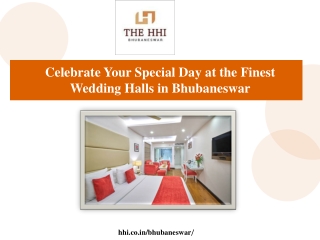 Celebrate Your Special Day at the Finest Wedding Halls in Bhubaneswar