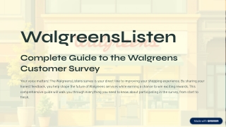 WalgreensListens – Take the Official Walgreens Survey & Win Exciting Rewards