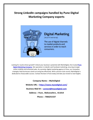 Strong LinkedIn campaigns handled by Pune Digital Marketing Company experts