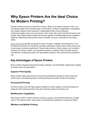 Epson Printers