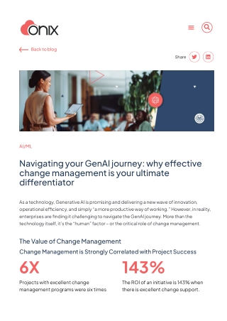 Transform Your Business with Onix’s Generative AI Solutions