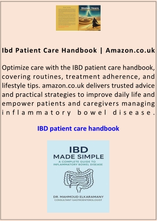 Ibd Patient Care Handbook Amazon.co.uk