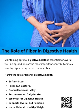 The Role of Fiber in Digestive Health