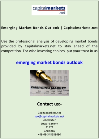 Emerging Market Bonds Outlook Capitalmarkets.net