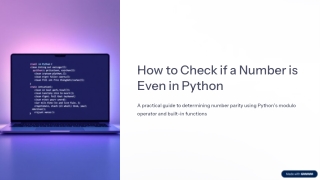 Python: Odd/Even Check Example from Vultr