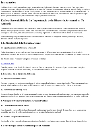 Moda con Conciencia: La Esencia de la Bisutería Sostenible en Tu Estilo Personal