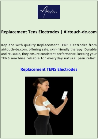 Replacement Tens Electrodes Airtouch-de.com