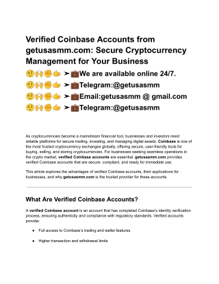 66How To B,,,uy, Verfied Binance Accounts In 2025