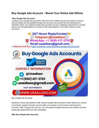 Buy Google Ads Account – Boost Your Online Ads Efforts (1)