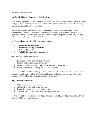 Top 12 Sites To Buy Old Github Accounts In 2025