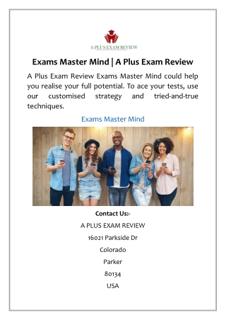 Exams Master Mind | A Plus Exam Review