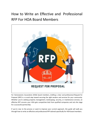 How to Write an Effective and Professional RFP For HOA Board Members (1)