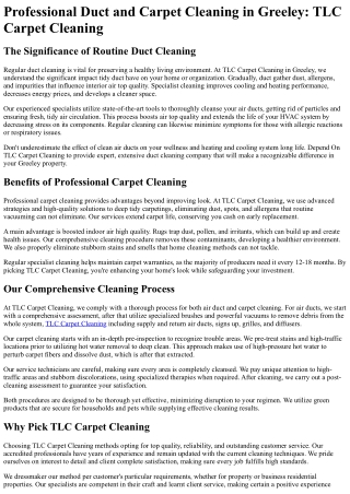 TLC Carpet Cleaning