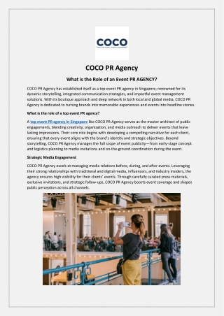 Masters of Storytelling and Brand Events