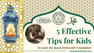 5 Effective Tips for Kids to Learn the Quran Online with Translation!
