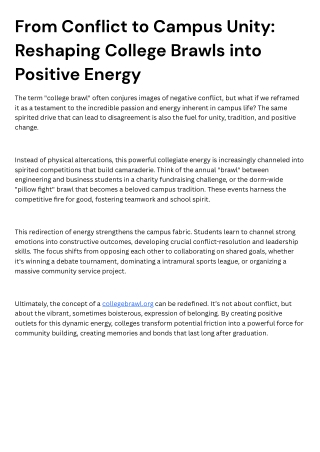 Level Up Your Game: Conquering College Brawl Lag