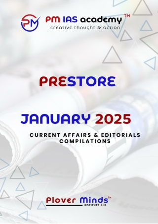PMIAS Academy UPSC Current Affairs January 2025