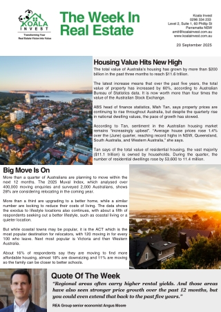 Koala Invest - Newsletter