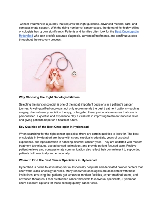 Best Oncologist in Hyderabad (1)