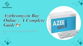 Buy Azithromycin Online – Convenient & Secure
