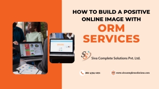 How to Build a Positive Online Image with ORM Services