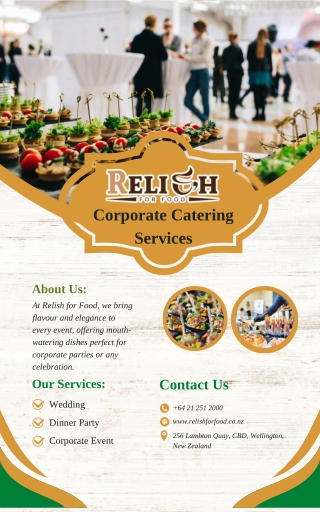 Relish for Food – Your Trusted Partner for Corporate Catering