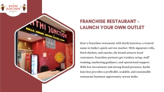 Restaurant Franchise – Redefining Dining Experiences