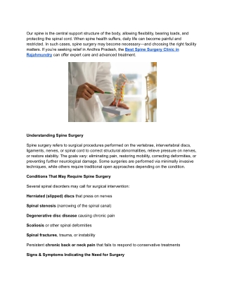 Best Spine Surgery Clinic in Rajahmundry (1)