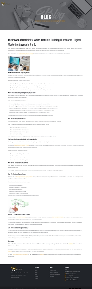 The Power of Backlinks: White-Hat Link-Building That Works | Digital Marketing A