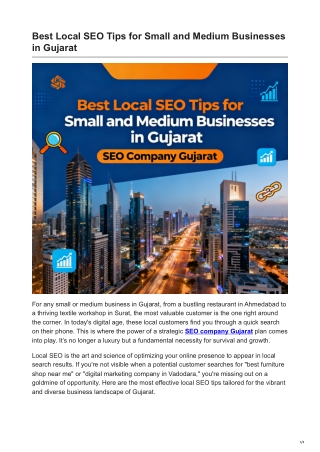 Best Local SEO Tips for Small and Medium Businesses in Gujarat