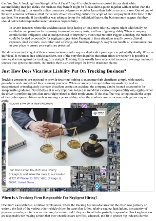 Can You Sue A Trucking Company Straight After A Crash? Faqs