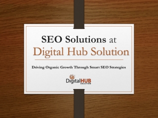 SEO Solutions at DHS