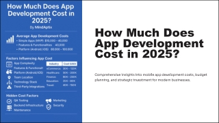 Real App development cost breakdown by MindAptix