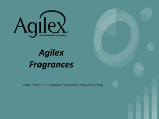 Custom Fragrance Manufacturer _ Agilex Fragrances